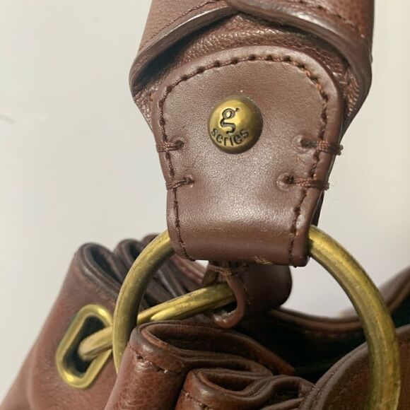 Cole Haan G Series Chocolate Leather Hobo Bag - Picture 7 of 15